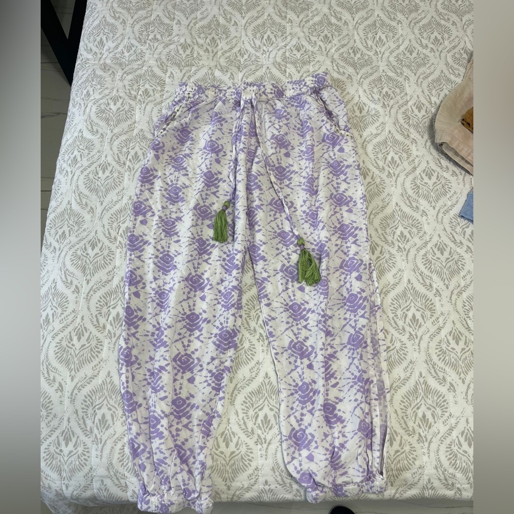 Skemo Purple Patterned Kids Bottoms